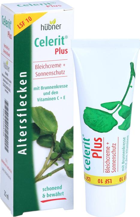 Actual product image Hübner Celerit plus SPF 10 bleaching cream for age spots, 25 ml Cream (Body cream, 25 ml)