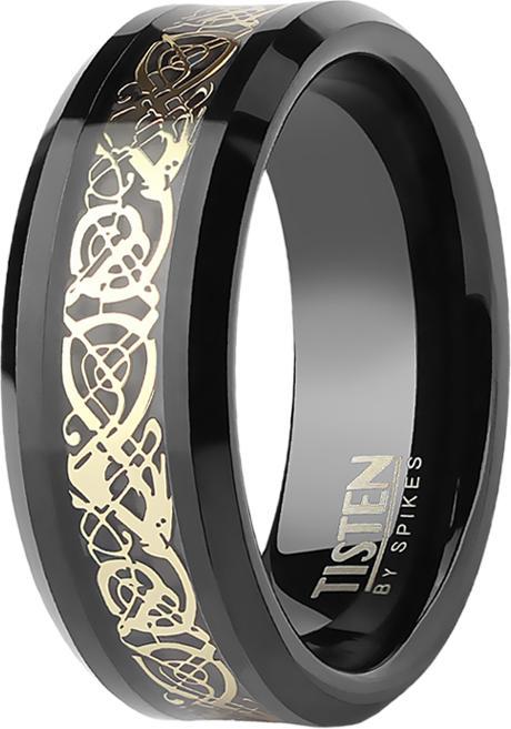 Image du produit Star Piercing Bague noire vintage (Acier chirurgical 316L, sans laiton)