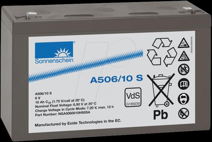 Actual product image Exide SUNSHINE DF-A506/10 S (1 pcs., 10000 mAh, Rechargeable battery)