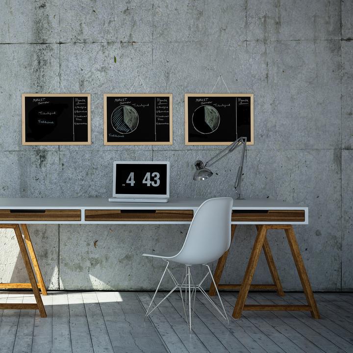 Actual product image Relaxdays Chalkboard with Frame (40 x 2 x 30 cm)