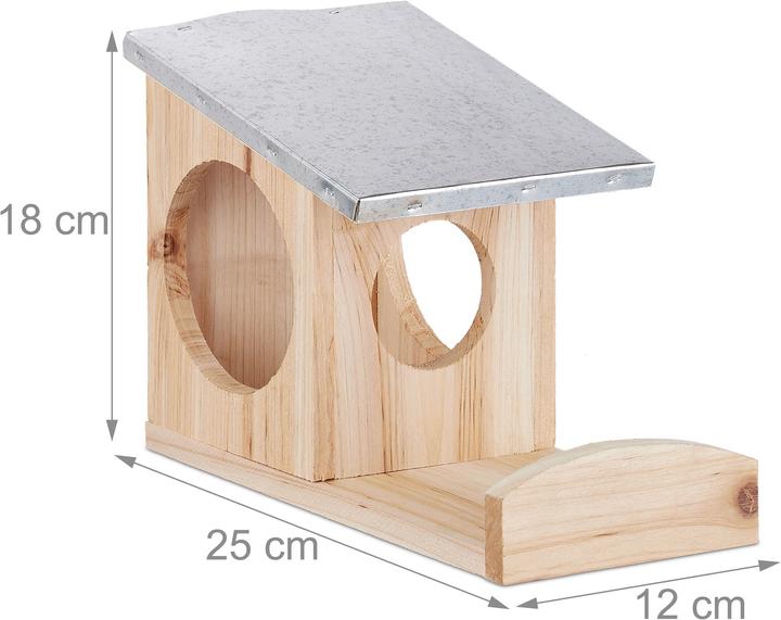 Produktbild Relaxdays Eichhörnchen Futterhaus