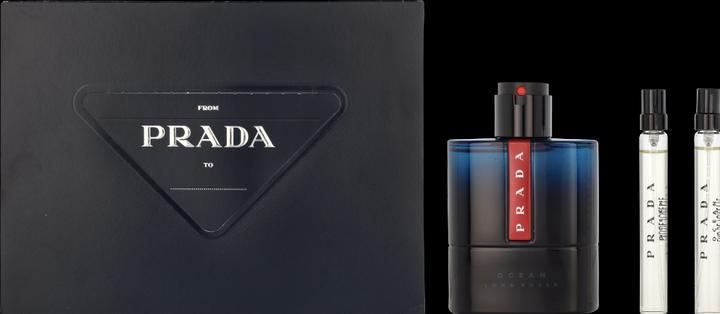 Actual product image Prada Luna Rossa Ocean 100ml Set Eau de Toilette 100ml + 2x Eau de Toilette 10ml (Eau de toilette, 120 ml)