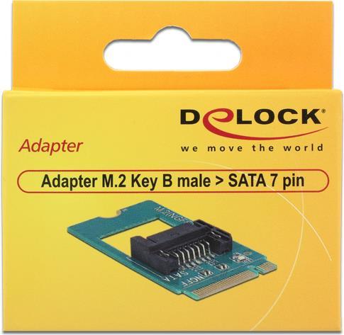 Immagine prodotto Delock Adattatore M.2 Key B maschio > SATA 7 pin