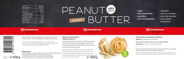 Produktbild PowerFood One Erdnussbutter (1000 g)