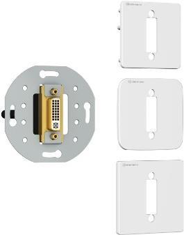 Produktbild Kindermann 7456000502 DVI-I Grau (Wanddose)