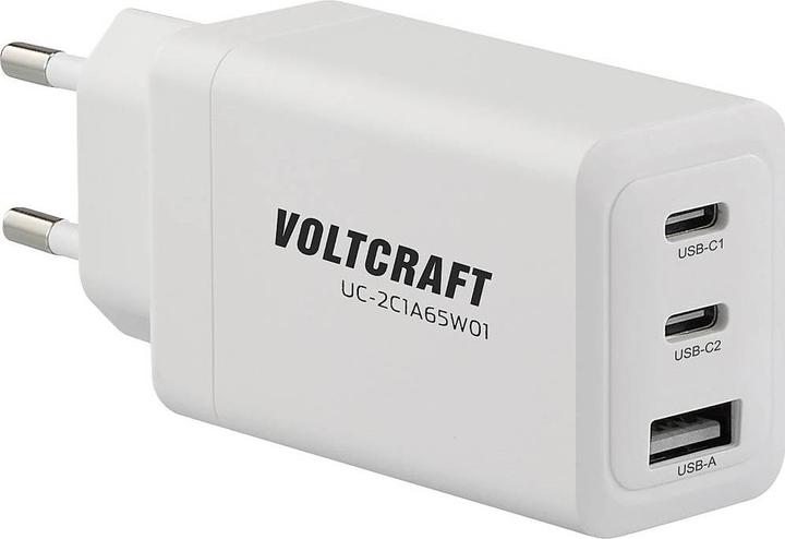 Produktbild Voltcraft UC-2C1A65W01 USB-Ladegerät 65 W Steckdose, Innenbereich Ausgangsstrom (65 W)