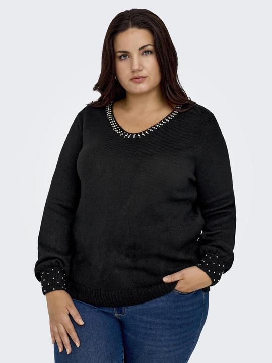 Actual product image Only Curvy V-neck Knit Sweater (M)