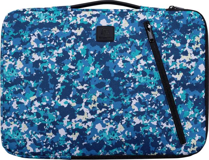 Actual product image Exacompta Laptop sleeve Veggie synthetic fibre blue up to 40.6 cm (16 inch) (15.98", Universal)