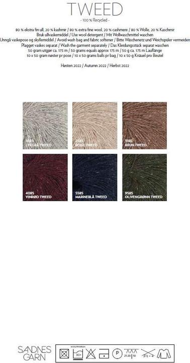 Actual product image Sandnes Garn Tweed Recycled (200 m)