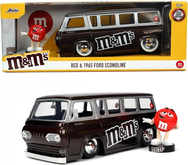 Produktbild Jada M&Ms Red 1965 Ford Econoline Van 1:24