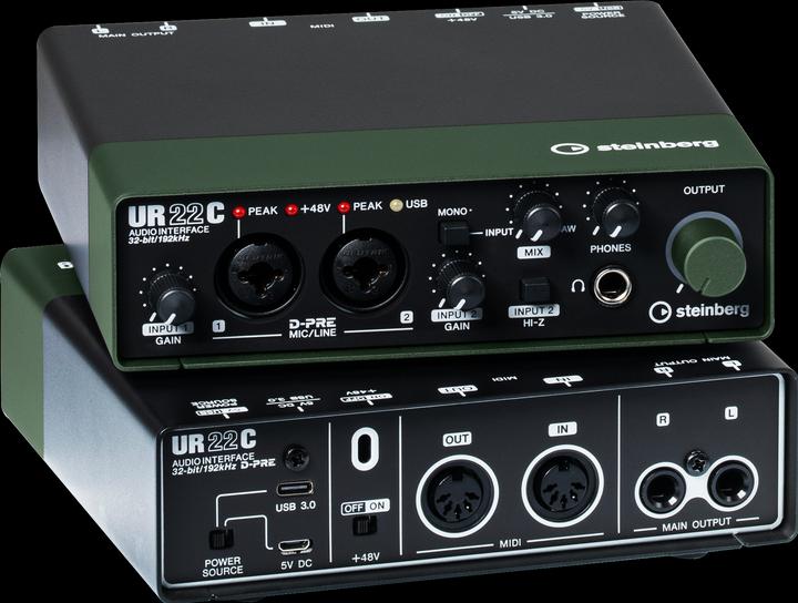 Actual product image Steinberg UR22C Green (USB)