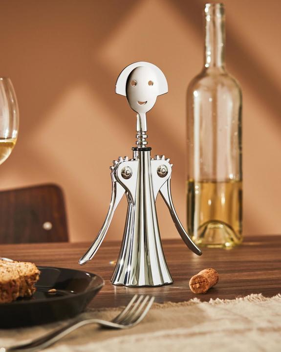Produktbild Alessi Korkenzieher silberfarben (Flügelkorkenzieher)