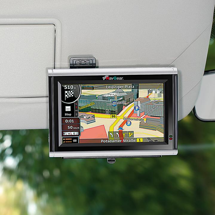Image du produit NavGear Support GPS 360° pour pare-soleil de voiture