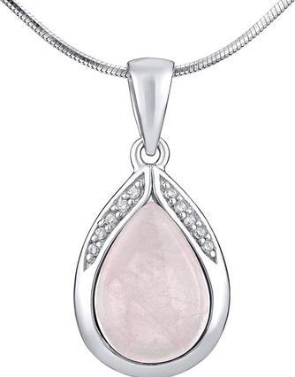 Silvego Silver pendant with natural Rosewood JST13327RQP