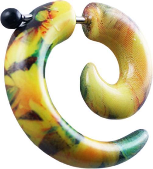 Star Piercing Fake Spirale Sonnenblume (ohne Messing, Chirurgenstahl 316L)