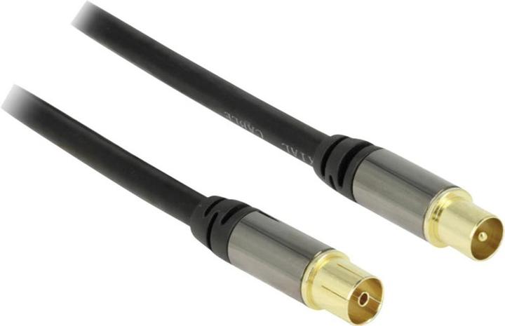 Immagine prodotto Delock Cavo d'antenna spina IEC > presa IEC 3 m nero (85 dB, Cavi antenna)