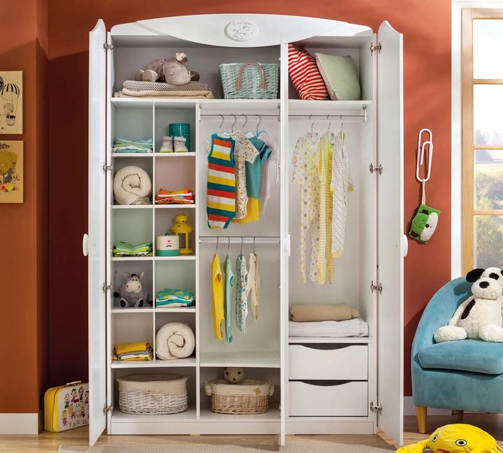 Actual product image Cilek Baby Cotton wardrobe 3-door (132 cm)