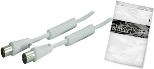 Produktbild Shiverpeaks BS80208-128-15 15m IEC IEC Weiss Koaxialkabel (100 dB, Antennenkabel)