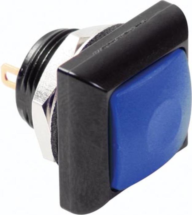 Immagine prodotto Velleman Mini pulsante quadrato in metallo con pulsante blu 1P Spst Off-(On)