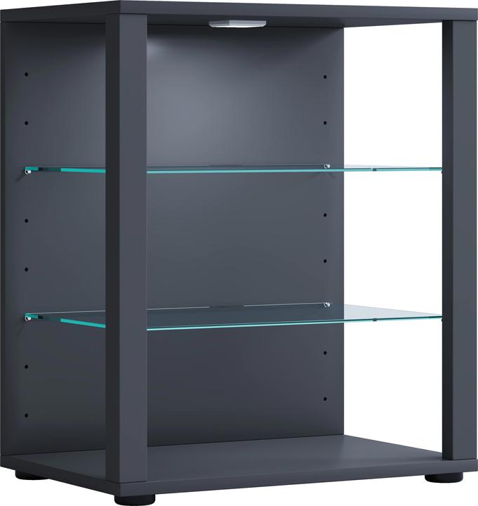 Actual product image VCM Wooden Glass Display Case Collecting Showcase Glass Display Case Floor Standing Showcase Glasol S (52 x 35 x 60 cm)