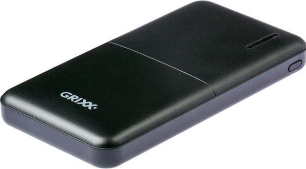 Produktbild Grixx Powerbank 10000mAh Micro USB & USB-C Black (10000 mAh)