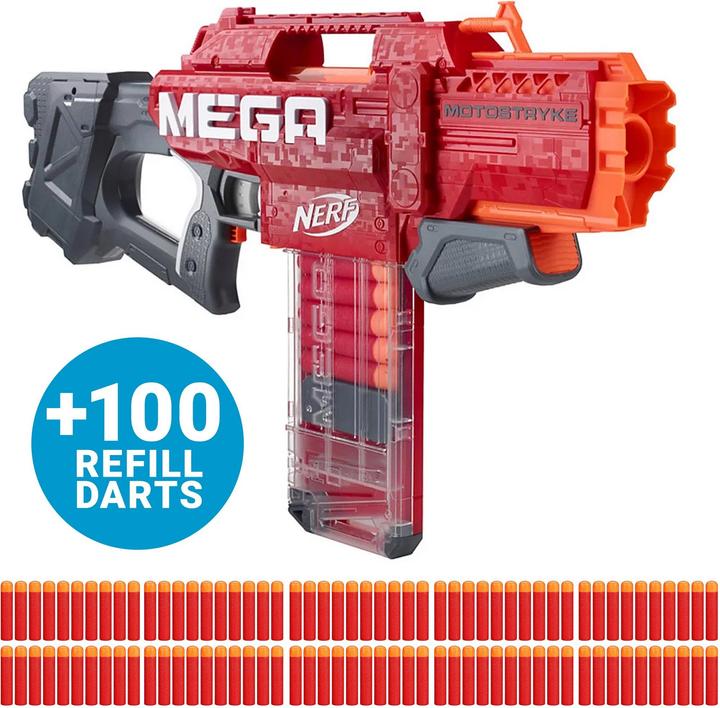 Produktbild Hasbro NERF - MEGA MotoStryke mit zusätzlichen Darts