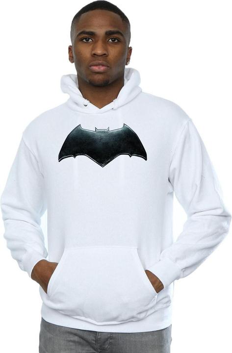 Actual product image Mens Justice League Movie Batman Emblem Hoodie (S)
