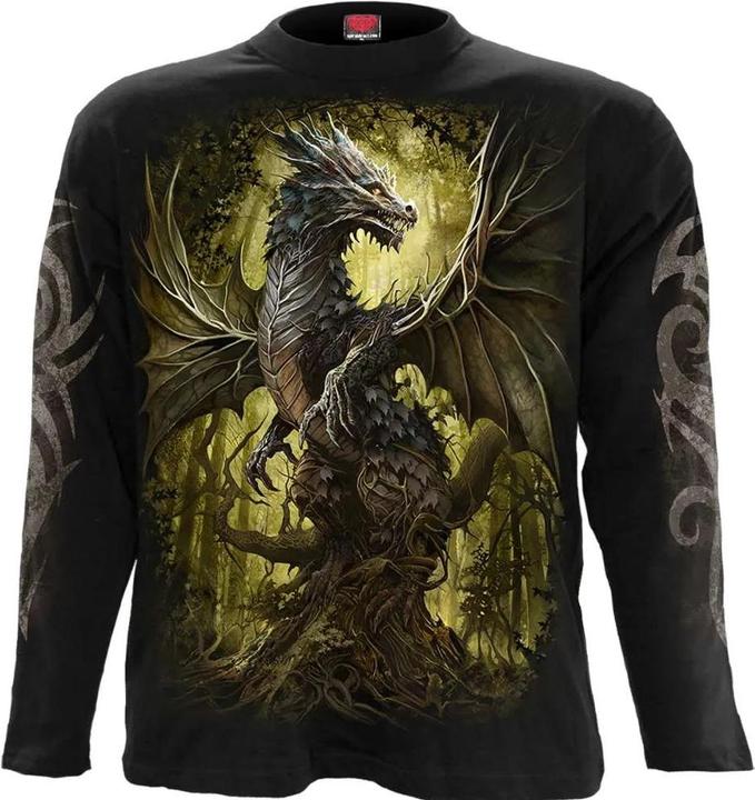 Spiral Oak Dragon TShirt Langärmlig