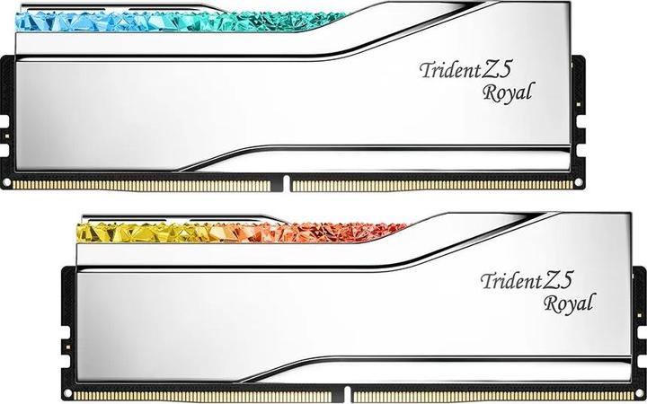 Produktbild G.Skill TRIDENT Z5 ROYAL RGB DDR5 2X32GB 6800MHZ CL34 SILVER F5-6800J3445G32GX2-TR5S (2 x 32GB, 4800 MHz, DDR5-RAM, DIMM)