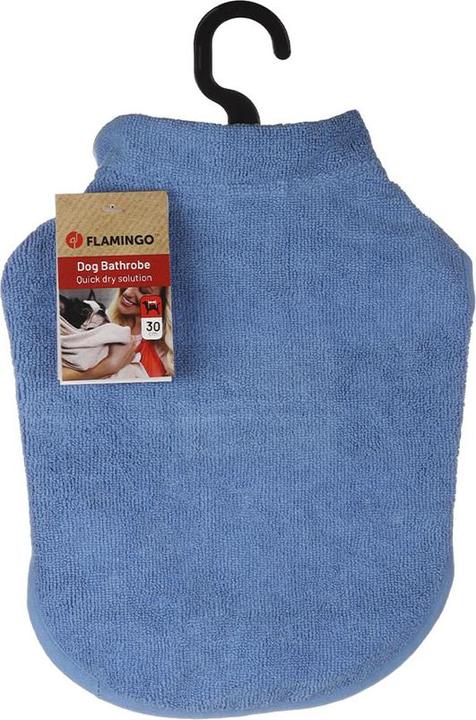 Actual product image Flamingo Bathrobe Nemo L (L, Dog bathrobe)