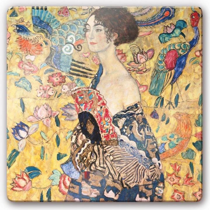 Actual product image Trenddeko Klimt - Lady with fan (30 x 30 cm)