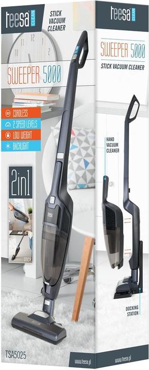 Actual product image Teesa Sweeper 5000 cordless 2in1