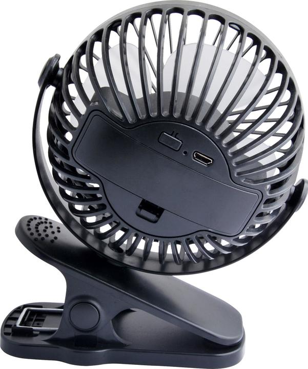 Image du produit Blow Ventilateur de table avec clip 10 cm USB + batterie noire