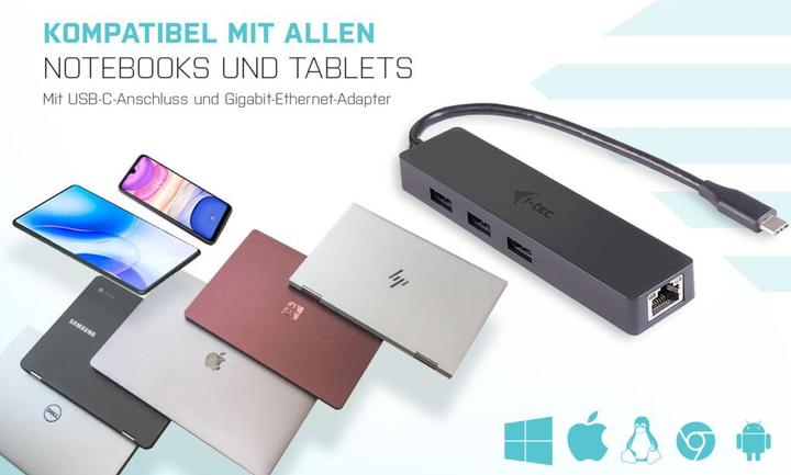 Produktbild i-tec C31gl3slim (USB-C, 4 Ports)
