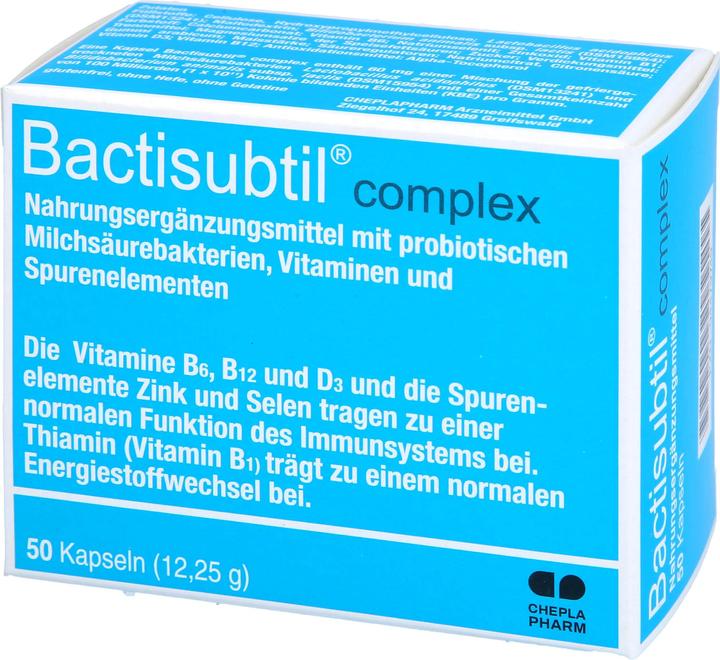 Produktbild Cheplapharm Bactisubtil complex Kapseln, 50 St. Kapseln (50 Stück, Kapseln)