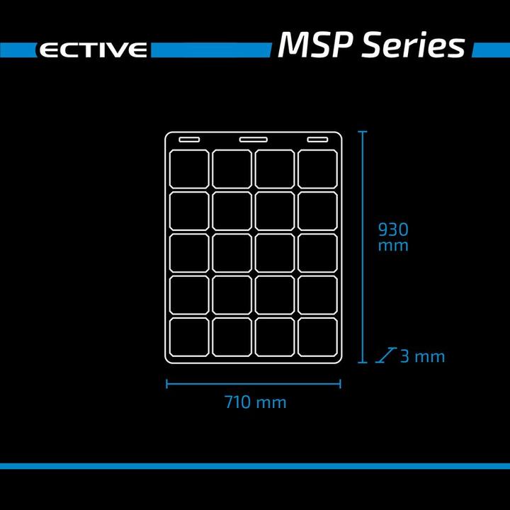 Produktbild Ective MSP 120 Flex flexibles Solarmodul monokristallin 120W (120 W, 2.20 kg)