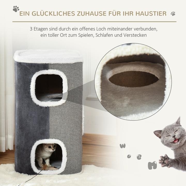 Image du produit Jamb Arbre à chat (74 cm, Gris, Blanc)