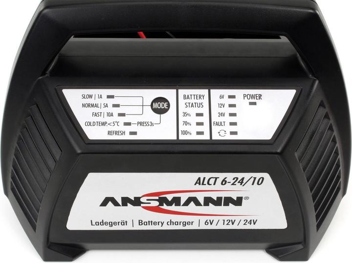 Image du produit Ansmann Chargeur automatique ALCT 624/10 (6V, 12V, 24V, 10 A)