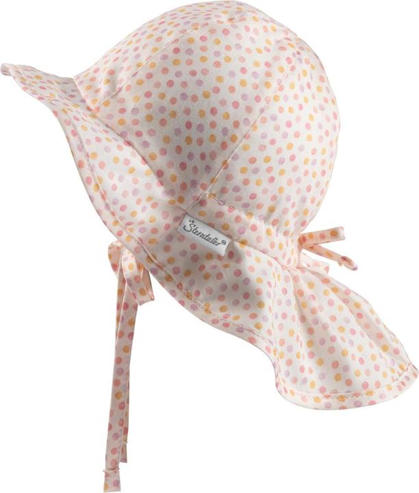 Immagine prodotto Sterntaler Cappello da sole con protezione per il collo a pois ecrù taglia 47 (47)