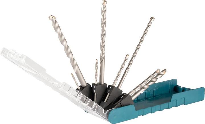 Actual product image MGA Makita E-15861 TCT drill bit set, 8 pieces (3 mm, 4 mm, 5 mm, 6 mm, 8 mm, 10 mm)