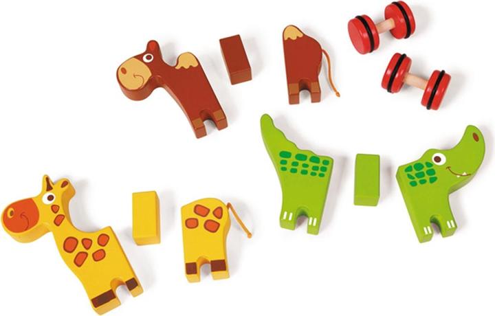 Actual product image Scratch Magnetic animals on wheels