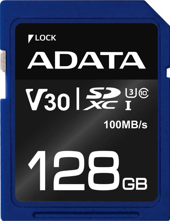 Actual product image Adata Premier Pro - Flash memory card - 128 GB (128 GB, SDXC, U3, UHS-I)