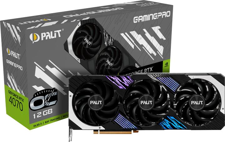Image du produit Palit GeForce RTX 4070 GamingPro OC 12 Go (12 Go)