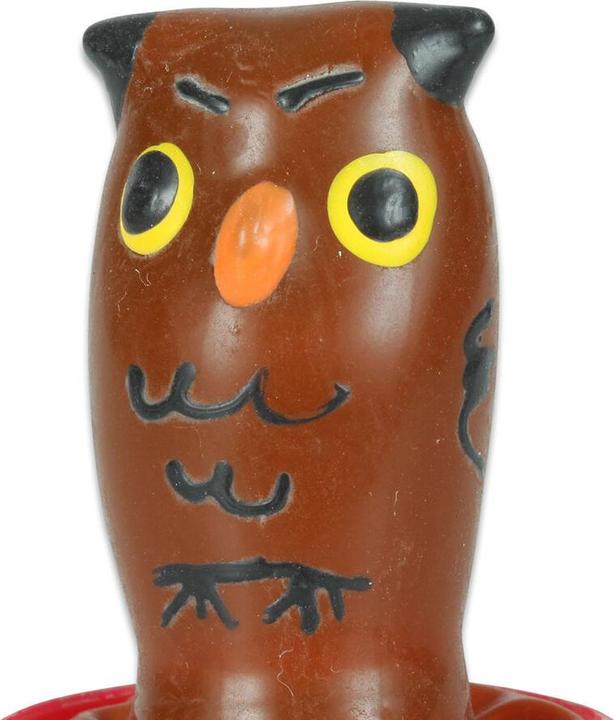 Actual product image Condomerie Hand-painted joke condom with owl motif in brown (1 pcs.)