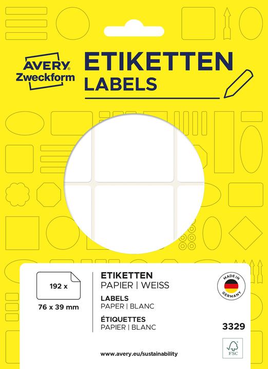 Actual product image Avery Universal labels