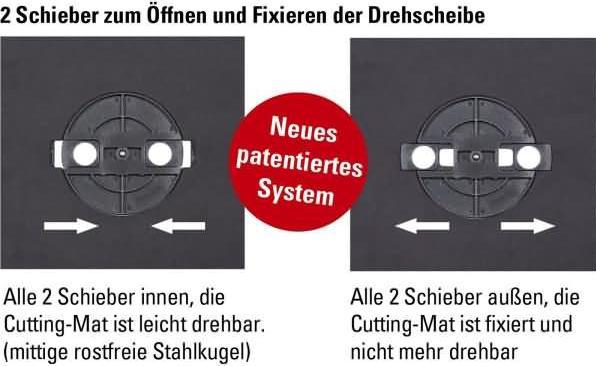 Produktbild Ecobra Rotierende Cutting Mat 360 Grad drehbar grün Grösse: 315 x 315 mm