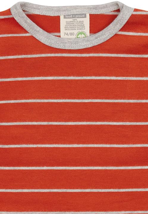 Produktbild loud + proud Shirt langarm Ringel Terracotta (62)