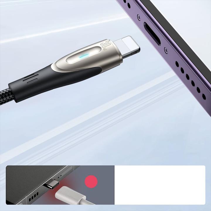 Image du produit Joyroom Câble Pioneer Series SA31-CL3 USB-C / Lightning 30W 1,2m - noir (1.20 m, 30 W)