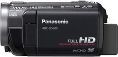 Panasonic HDC-SD600-K, Full-HD Flash Camcorder, Black