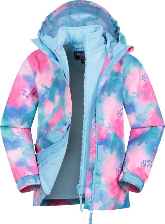 Actual product image Mountain Warehouse Childrens/Kids Aries Printed 3 in 1 Jacket (98)
